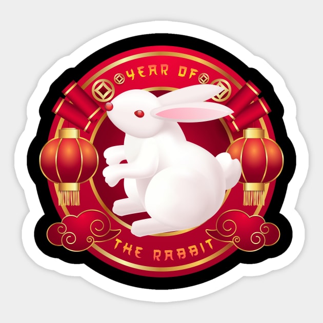 Happy Chinese New Year 2023 Year Of The Rabbit Sticker by Kokomo